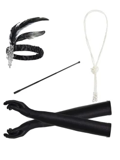 Hot Retro Stage [US Warehouse] 4Pcs 1920s Accessories Set