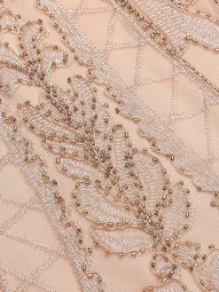 Best Retro Stage [US Warehouse] 1920s Beaded Embroidery Dress Pink