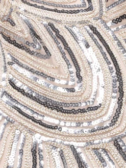 Online Retro Stage [US Warehouse] Pink 1920s Tassel Gatsby Flapper Dress