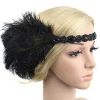 Best Retro Stage [US Warehouse] 1920s Feather Elastic Headband
