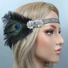 Online Retro Stage [US Warehouse] 1920s Feather Flapper Headband