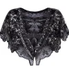 Outlet Retro Stage [US Warehouse] 1920s Sequin Beaded Cape