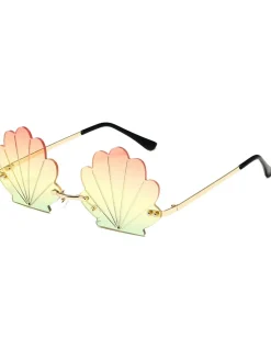 Hot Retro Stage Vintage Alloy Shell Frame Sunglasses