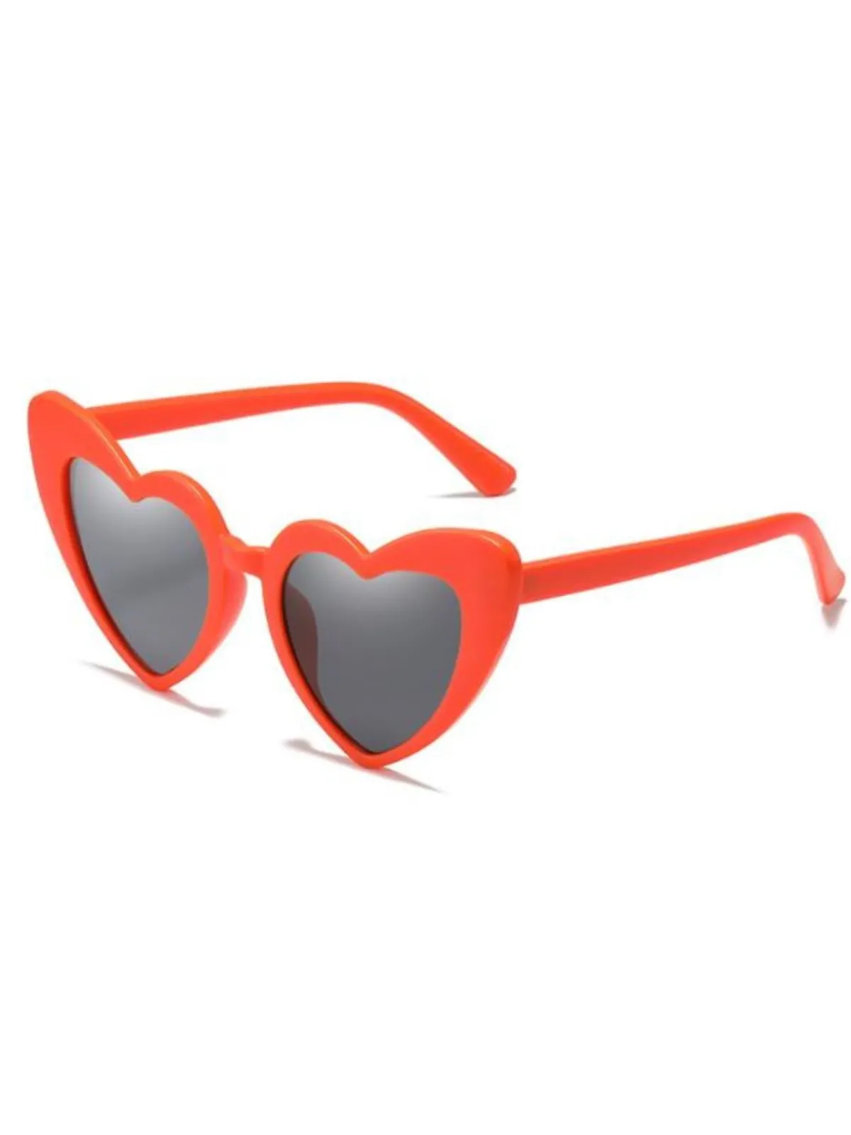 New Retro Stage Vintage Alloy Temple Heart Frame Sunglasses
