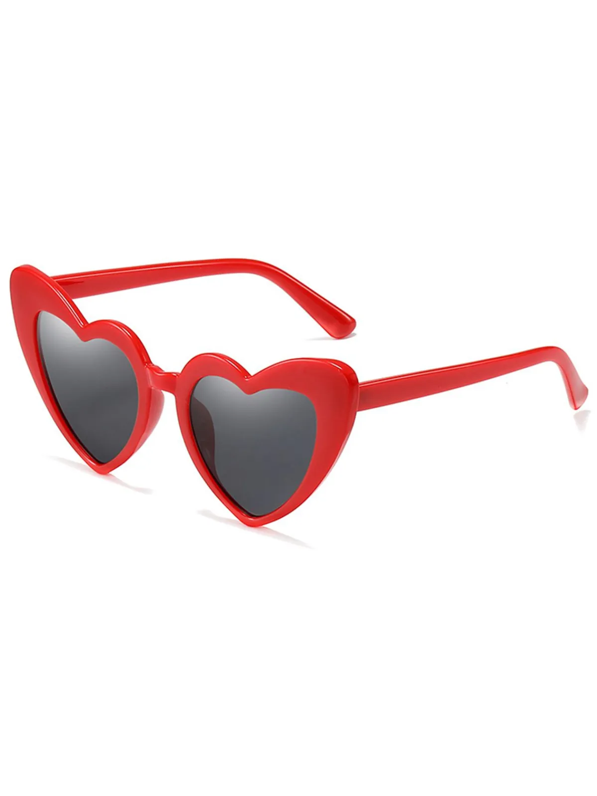 New Retro Stage Vintage Alloy Temple Heart Frame Sunglasses