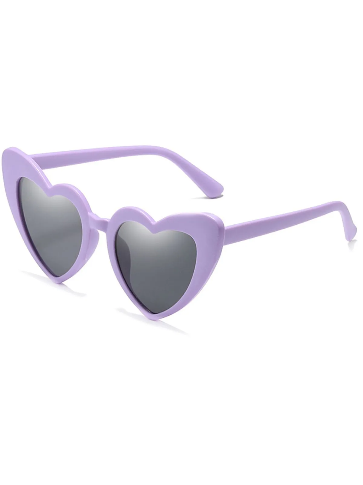 New Retro Stage Vintage Alloy Temple Heart Frame Sunglasses