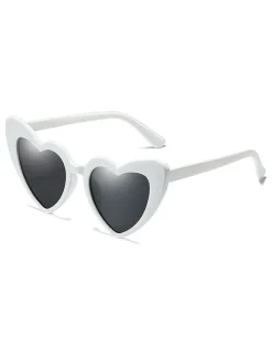 Best Retro Stage Vintage Alloy Temple Heart Frame Sunglasses