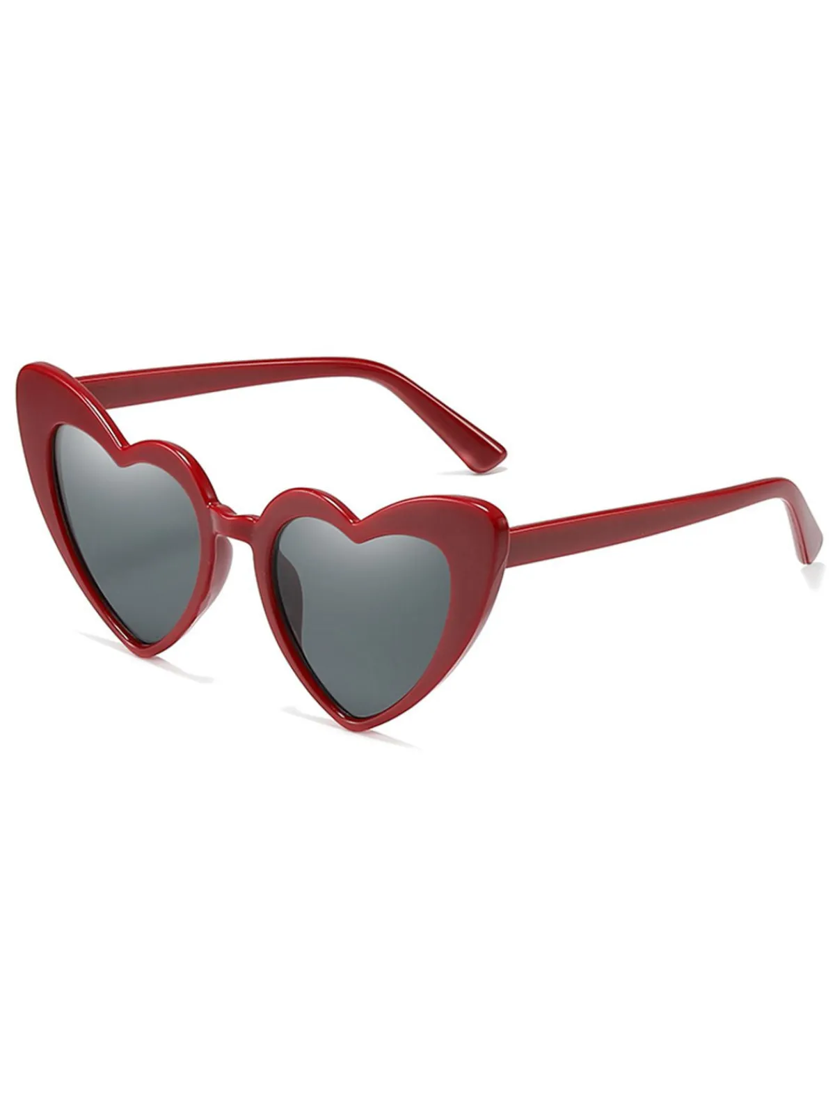 Best Retro Stage Vintage Alloy Temple Heart Frame Sunglasses