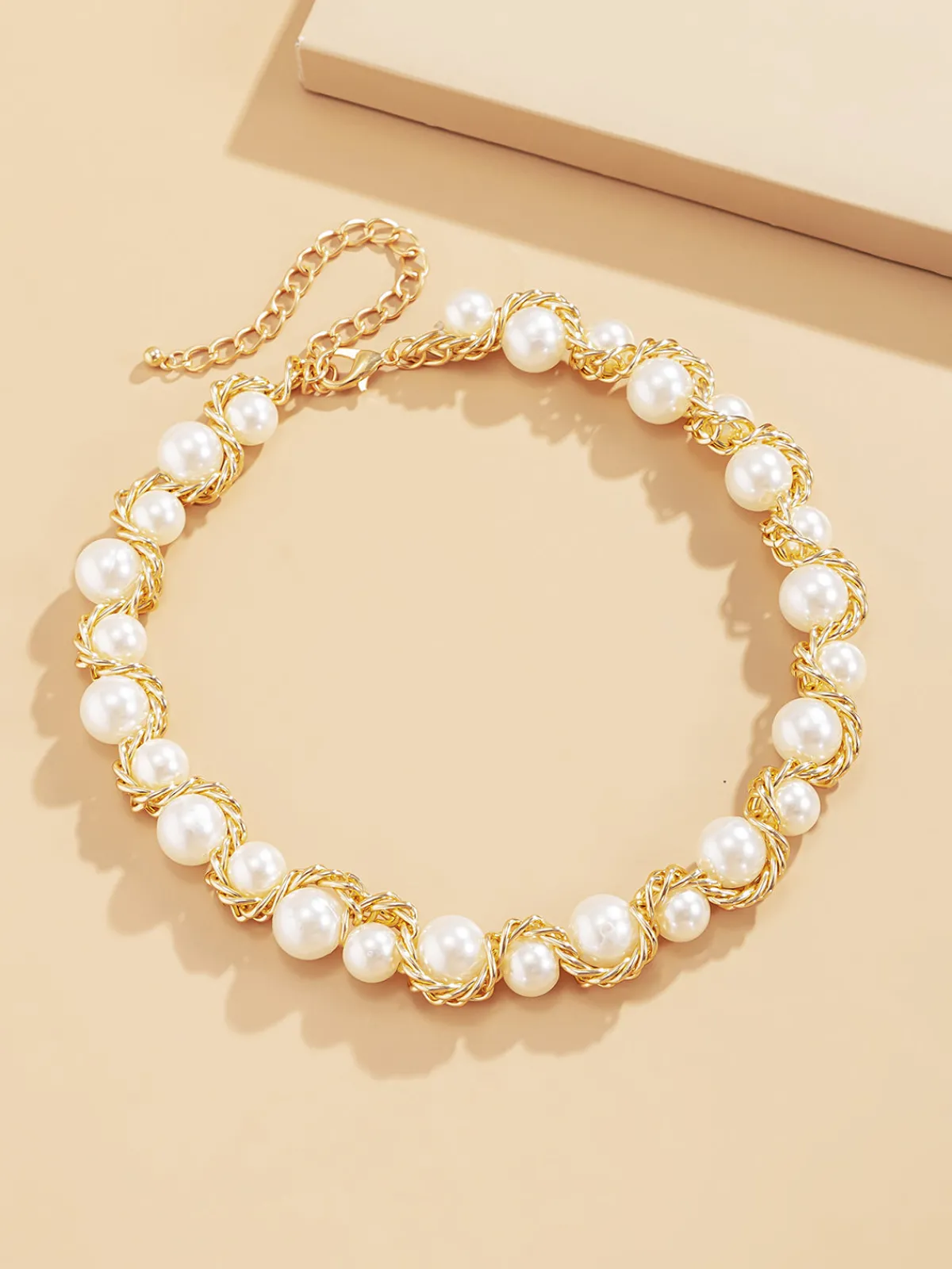 Best Retro Stage Vintage Alloy Wrap Pearl Necklace