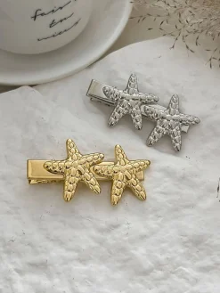 Clearance Retro Stage Vintage 3D Starfish Metal Hairpin