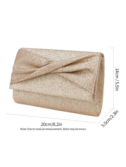 Hot Retro Stage Vintage Gold Glitter Party Handbag