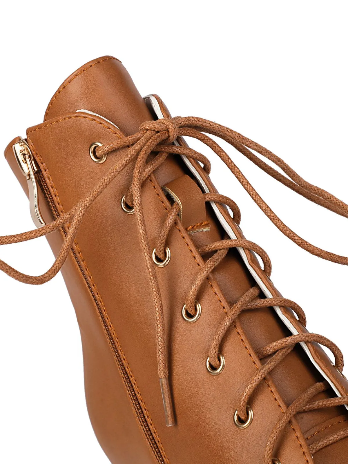 Hot Retro Stage Vintage Lace-Up Kitten Heel Ankle Boots