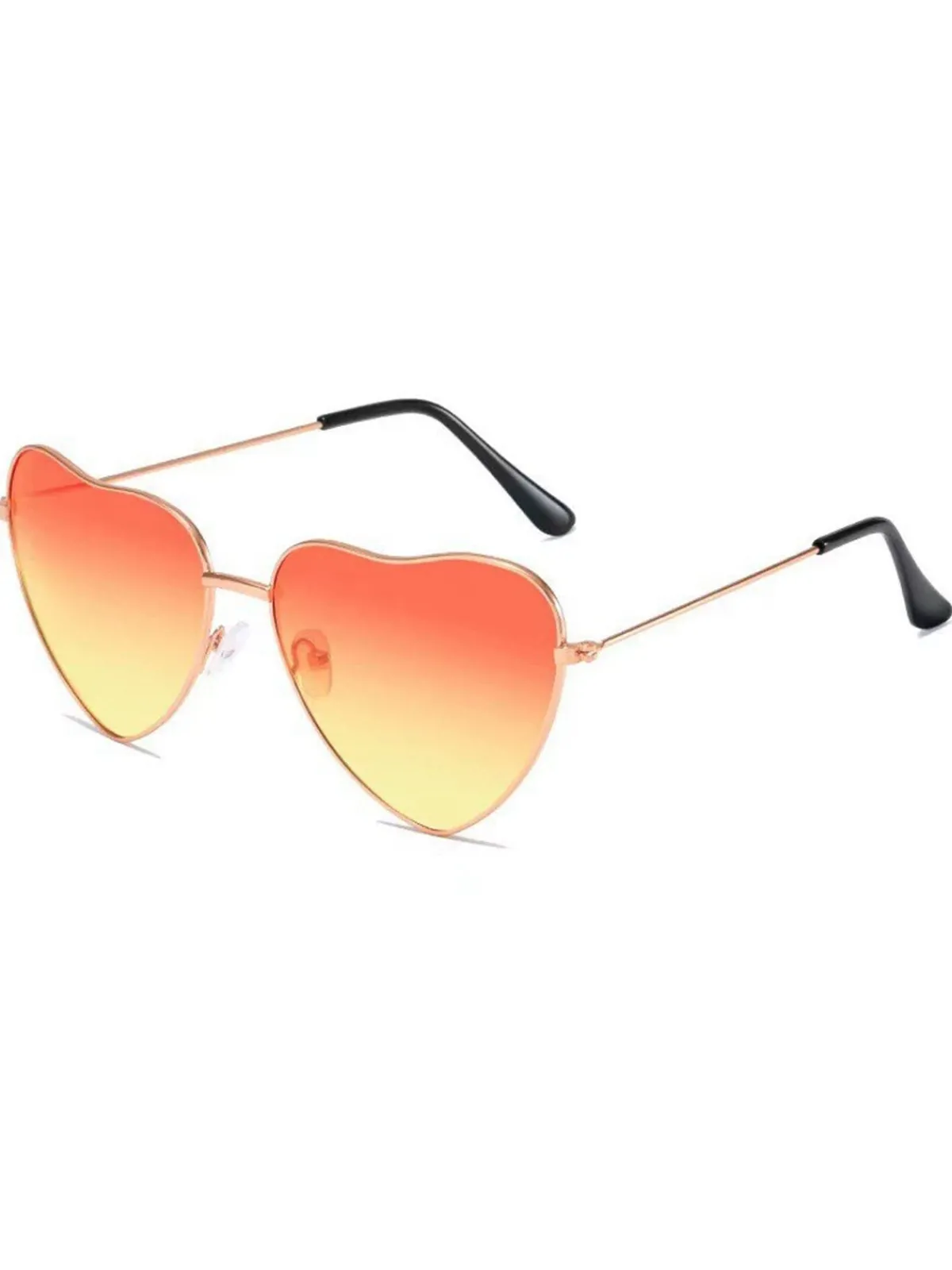 Discount Retro Stage Vintage Metal Heart Frame Sunglasses