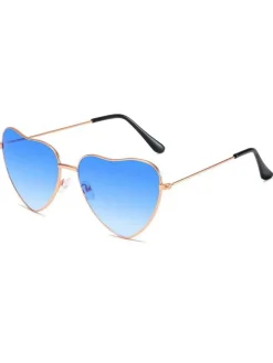 Discount Retro Stage Vintage Metal Heart Frame Sunglasses