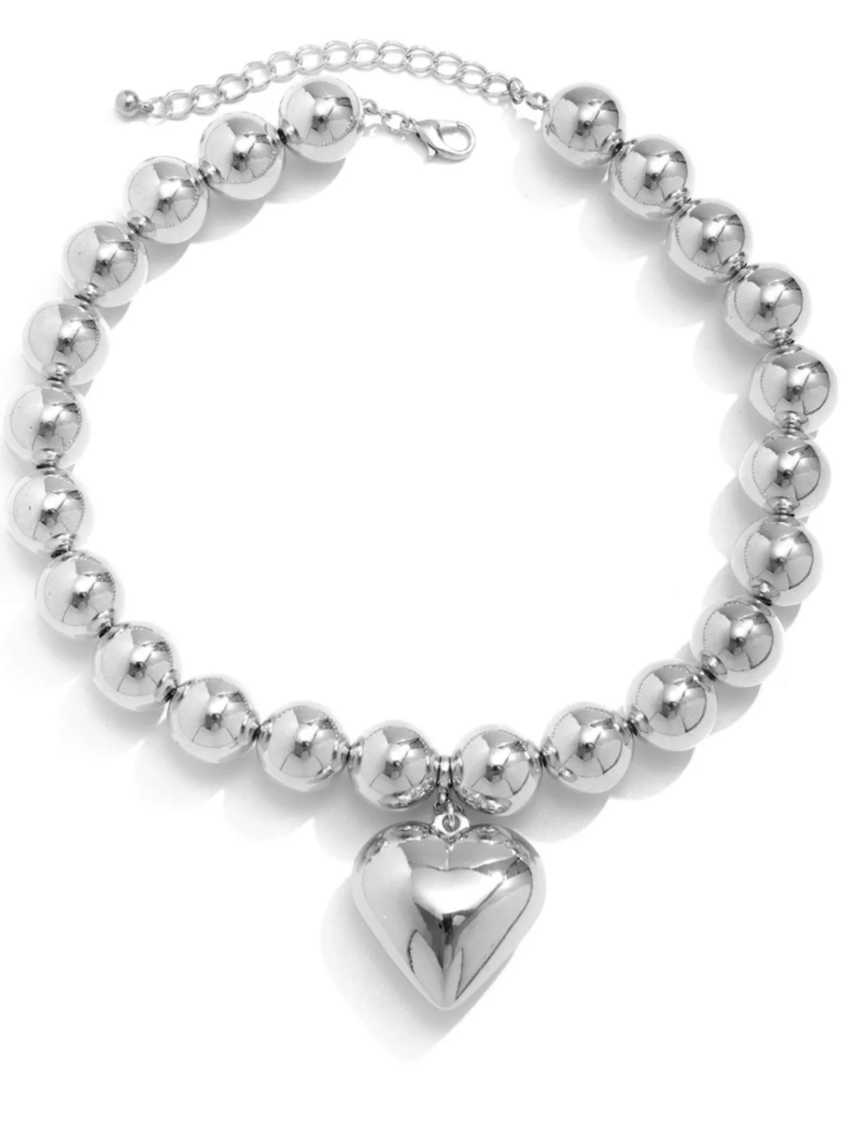 Sale Retro Stage Vintage Pearl Heart Pendant Necklace
