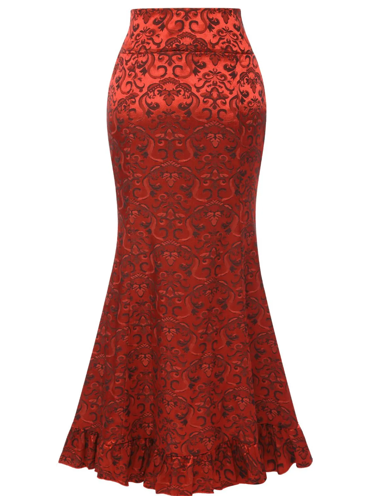 Clearance Retro Stage Vintage 1930s Punk Lace-Up Mermaid Skirt