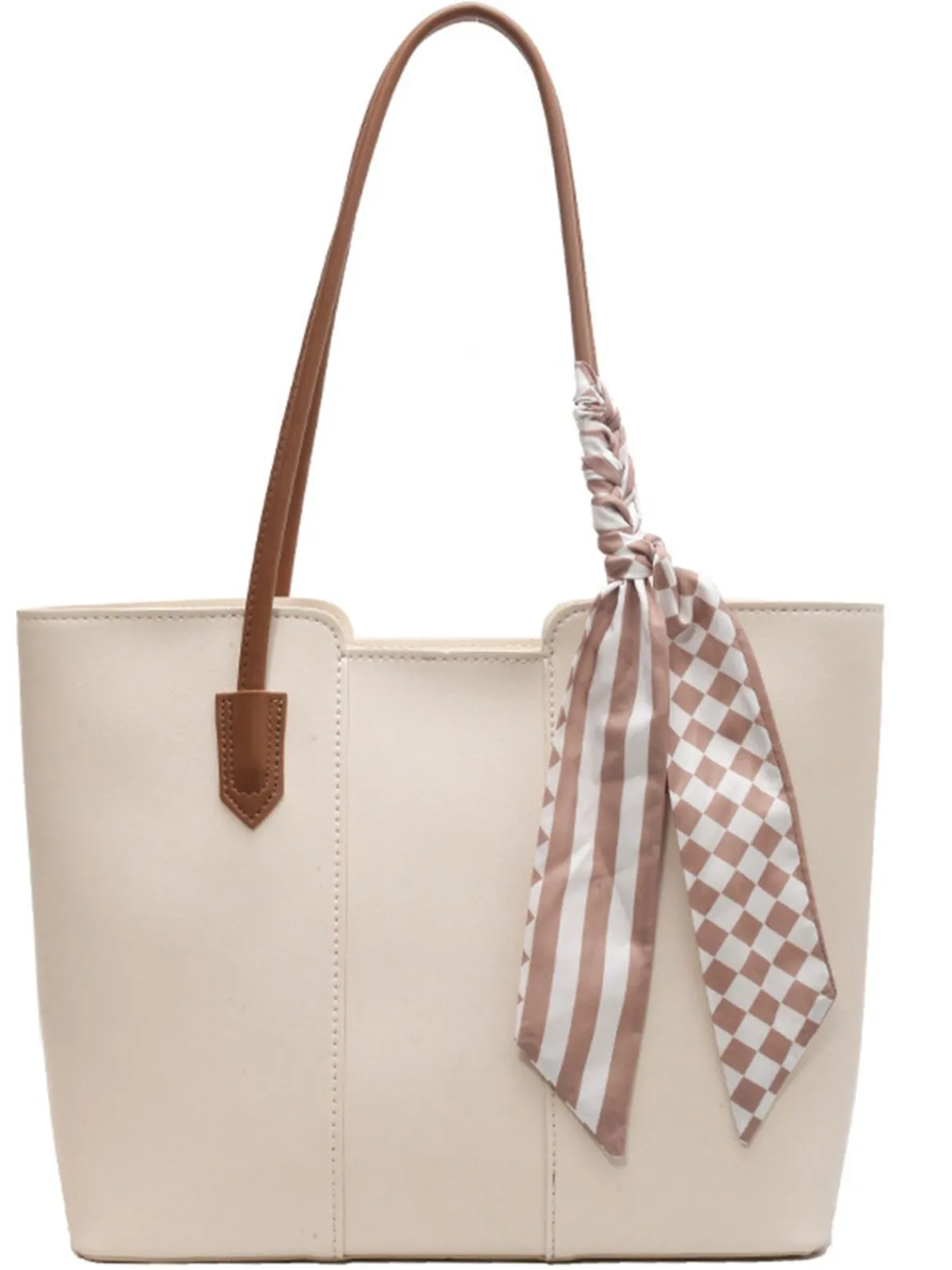 Hot Retro Stage Vintage Scarf-Tied Shoulder Tote Bag