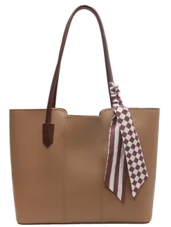 Hot Retro Stage Vintage Scarf-Tied Shoulder Tote Bag