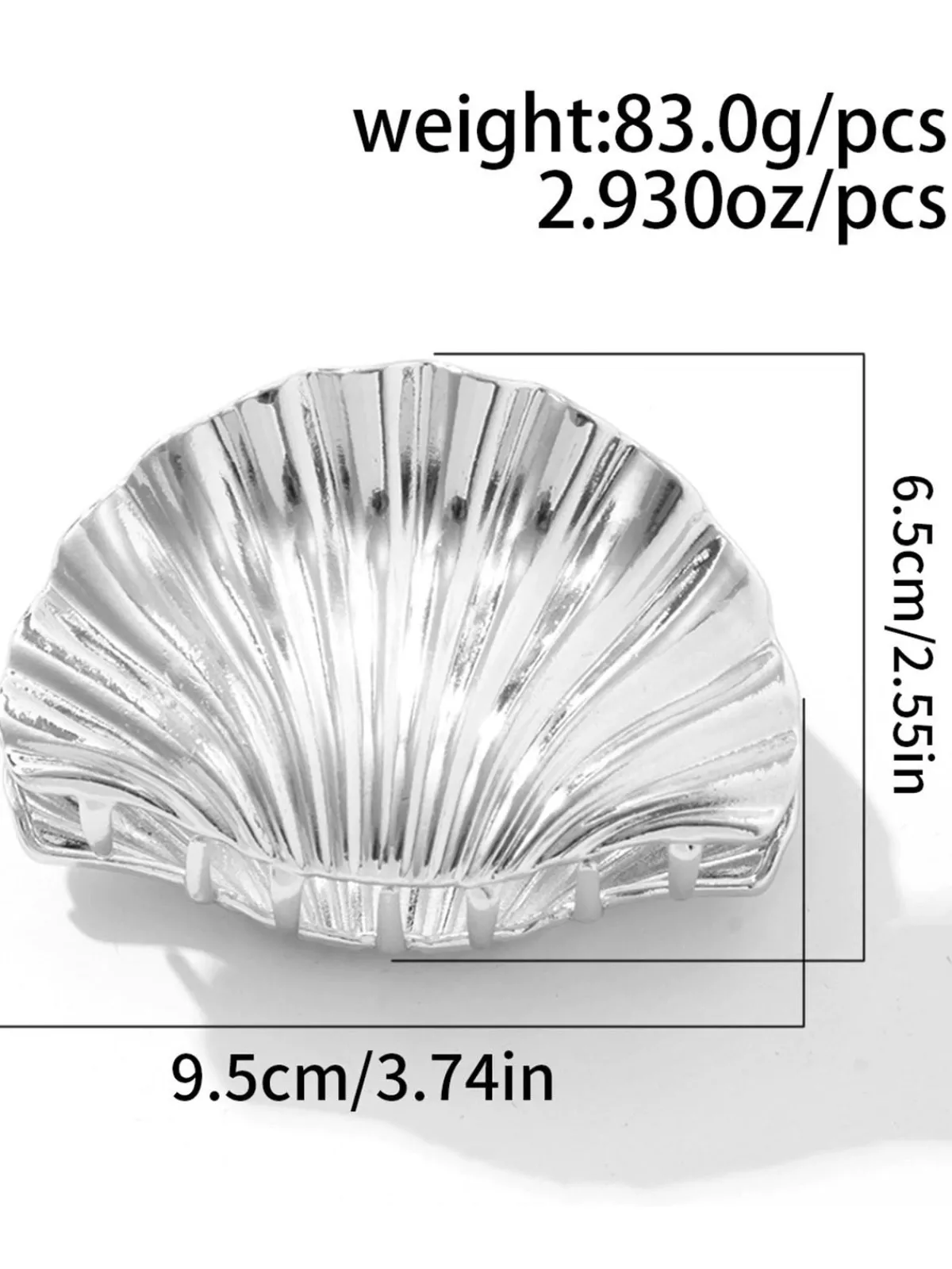 Clearance Retro Stage Vintage Shell Shape Metal Hair Clutch