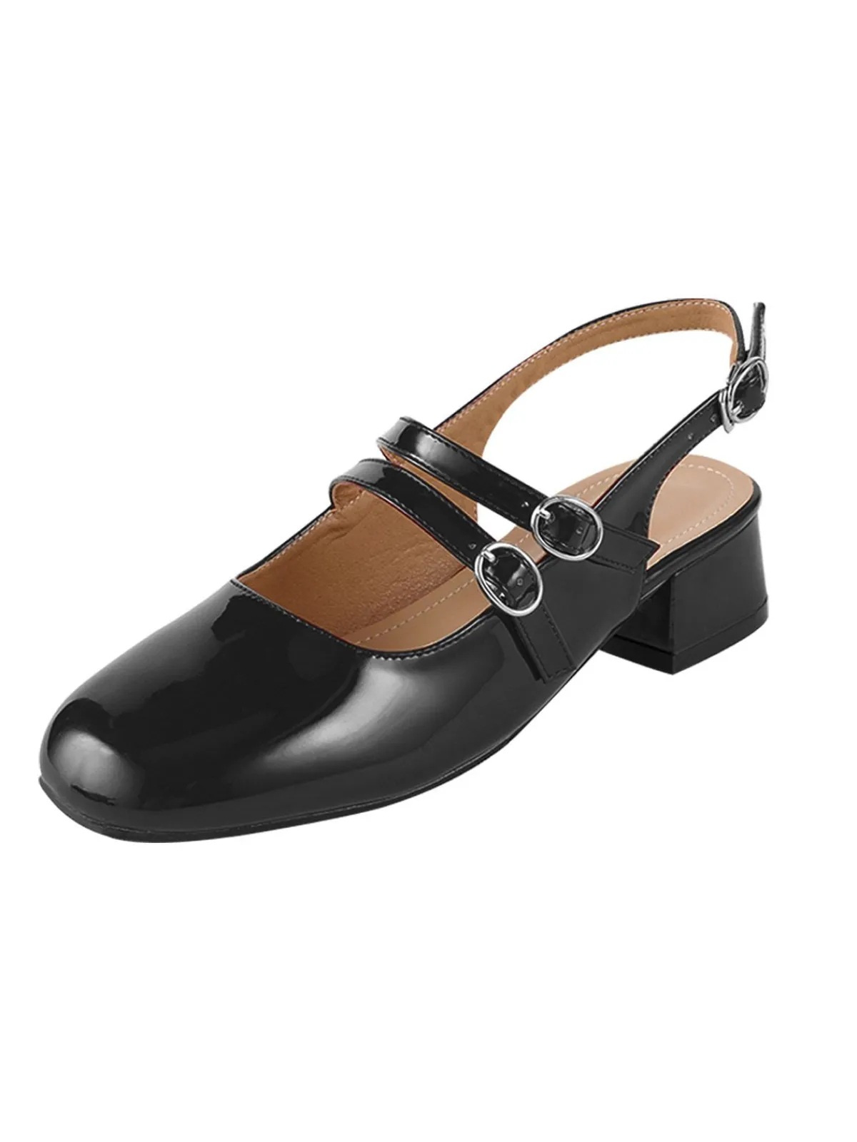 Hot Retro Stage Vintage Solid Mary Janes Shoes