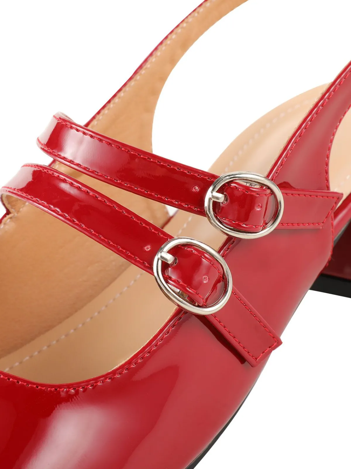 Hot Retro Stage Vintage Solid Mary Janes Shoes
