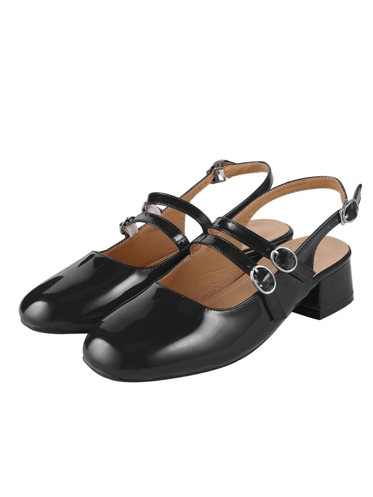 Hot Retro Stage Vintage Solid Mary Janes Shoes
