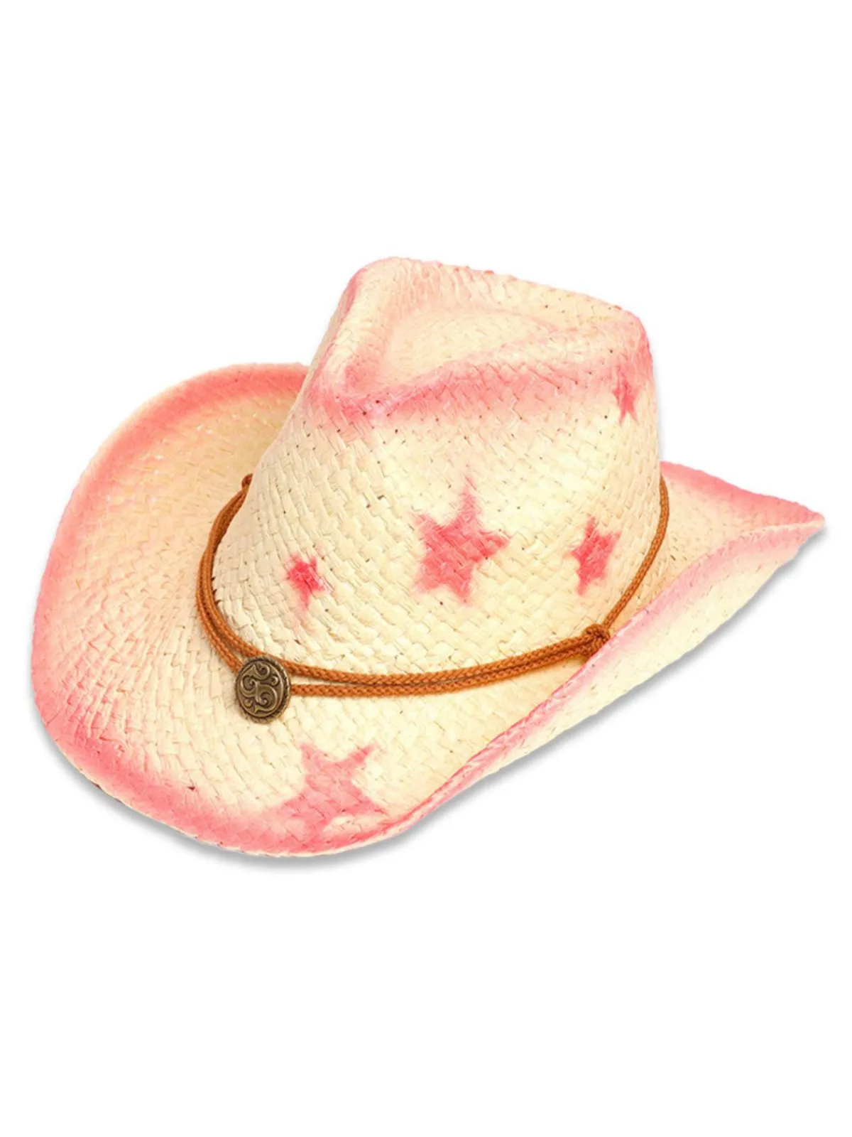 Hot Retro Stage Vintage Wide Brim Star Cowgirl Sun Hat