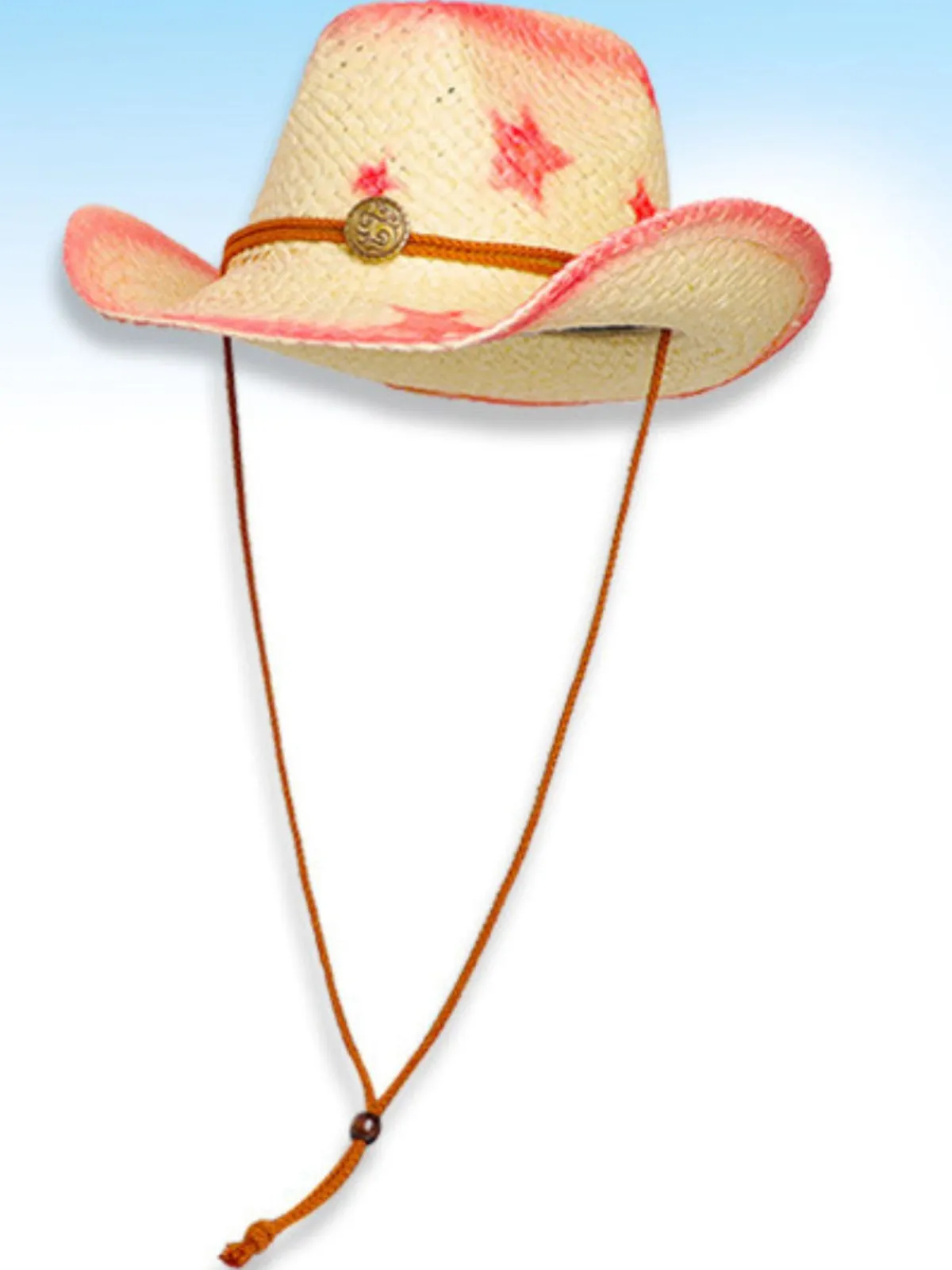 Hot Retro Stage Vintage Wide Brim Star Cowgirl Sun Hat