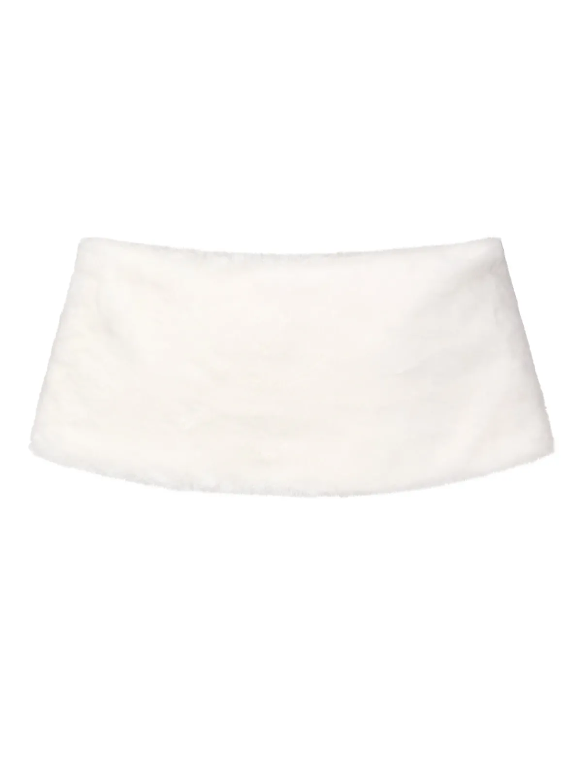 Outlet Retro Stage 1950s Christmas Ribbon Tie Fur Shawl White