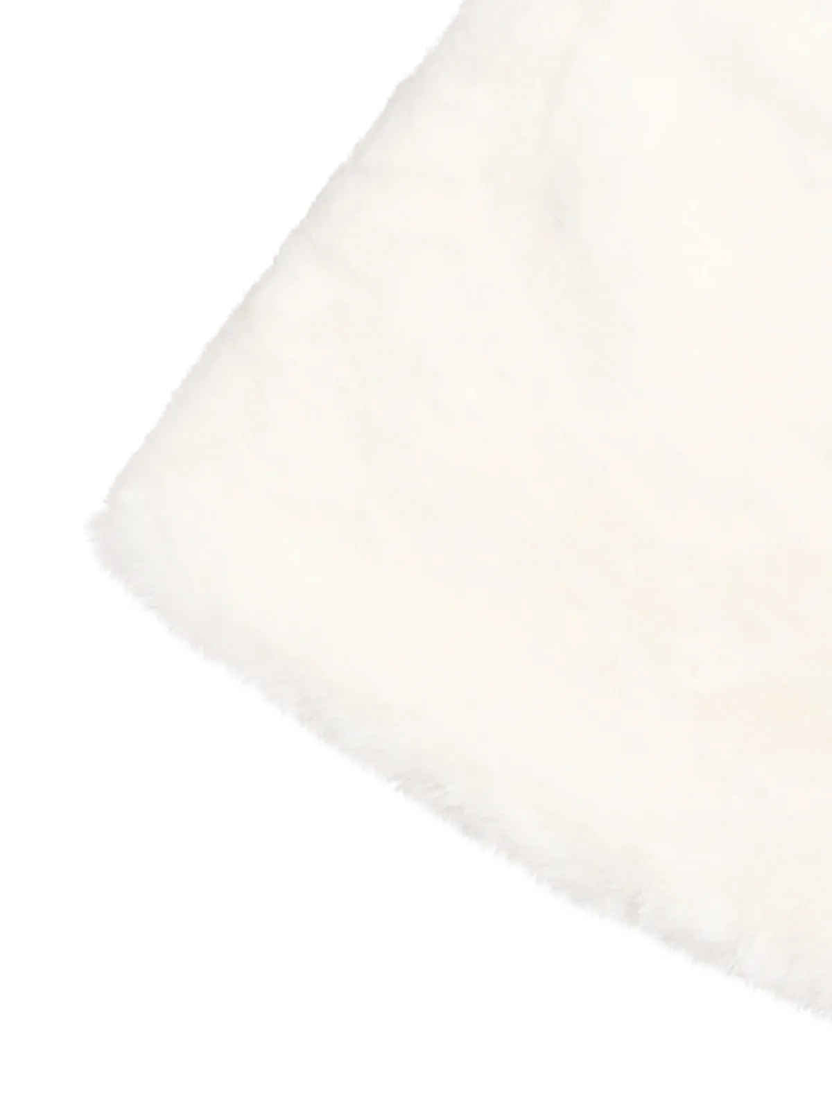 Outlet Retro Stage 1950s Christmas Ribbon Tie Fur Shawl White