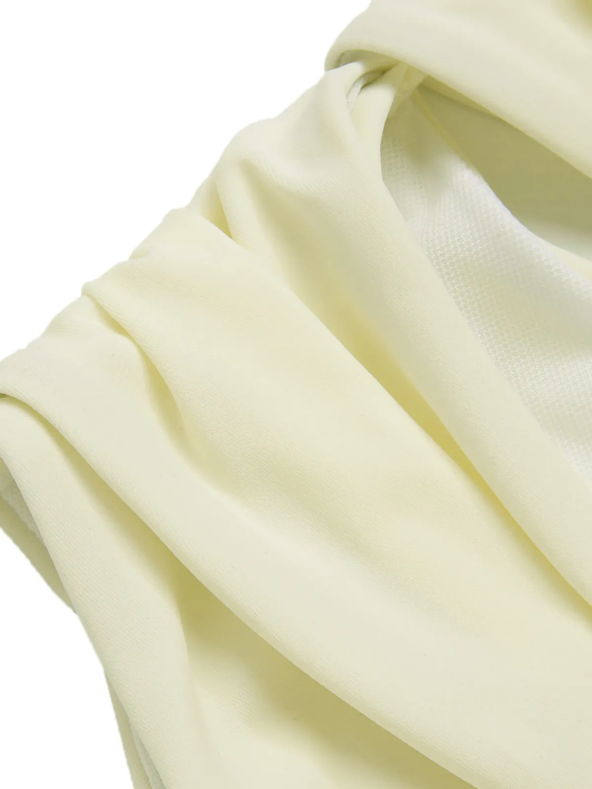 New Retro Stage 1930S 3D Flowers Hollow Bandeau Swimsuit White