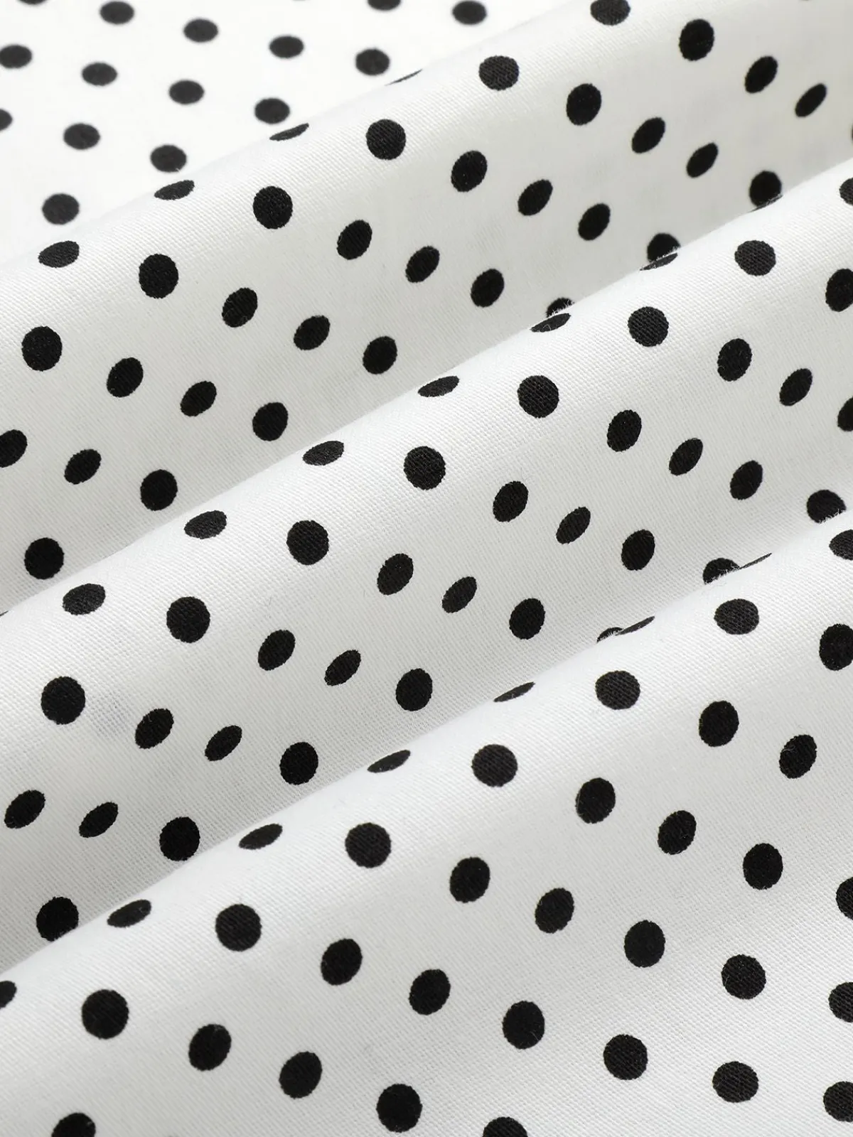 Hot Retro Stage 1960s Polka Dot Button Pencil Dress White