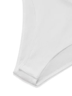 Online Retro Stage 1950s Pure Cotton Eyelet Puff Sleeve Top White