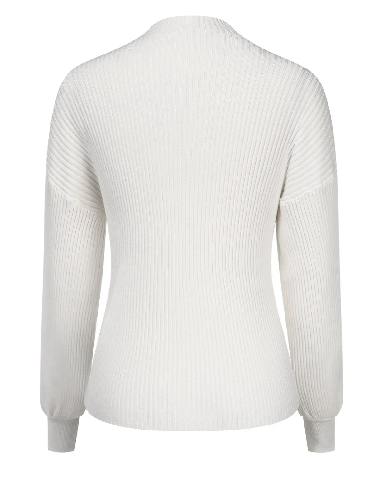 New Retro Stage White 1940s Solid Half Turtleneck Sweater