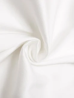 New Retro Stage 1930s Solid Keyhole-Neck Satin Blouse White