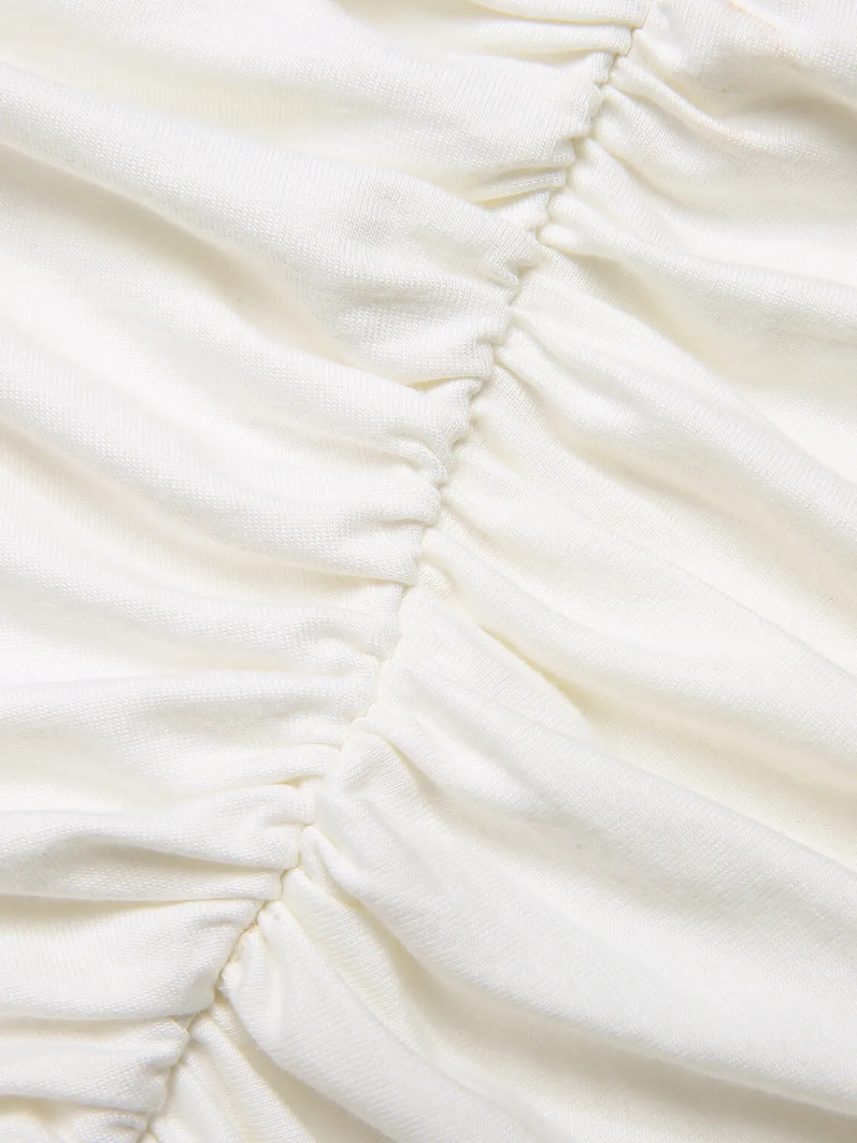 Discount Retro Stage 1950s Solid Pleated Halter Top White