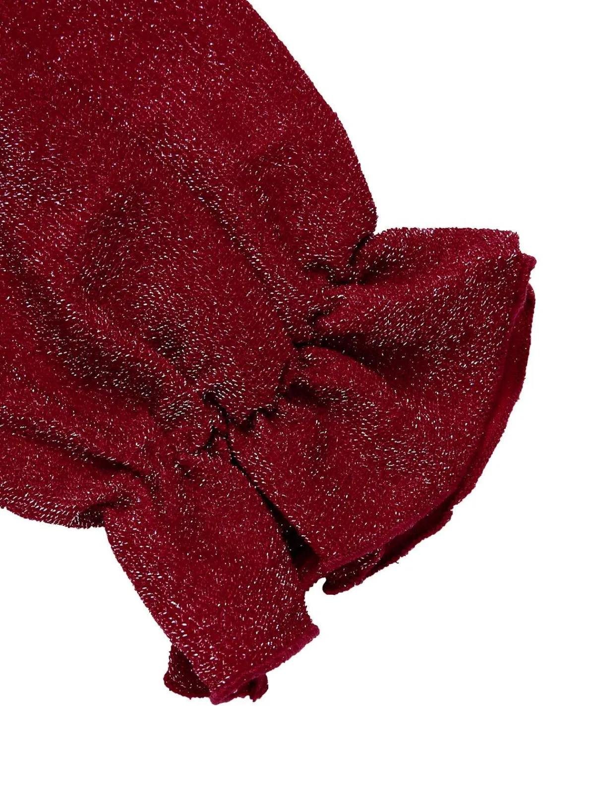 Clearance Retro Stage 1930s Glitter Backless Wide-Leg Jumpsuit Wine Red
