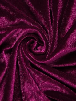 Fashion Retro Stage 1950s Solid Halter Velvet Dress Wine Red