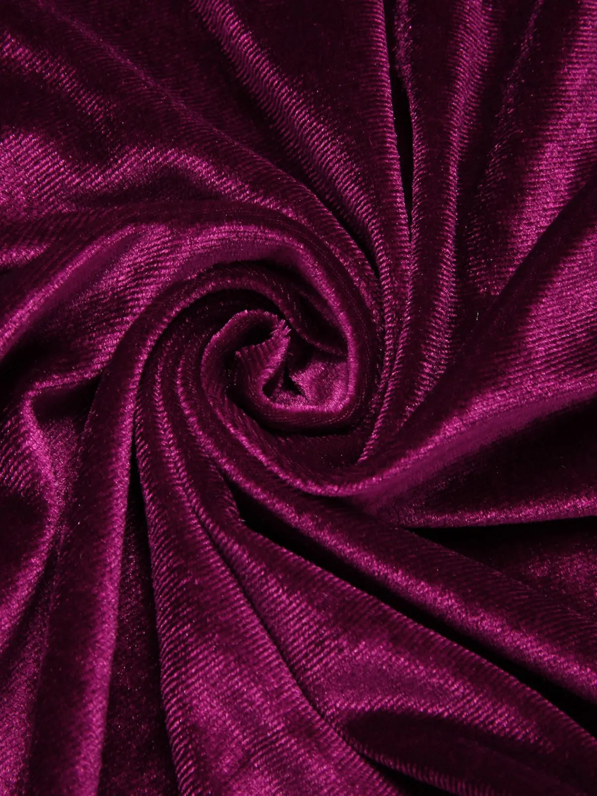 Fashion Retro Stage 1950s Solid Halter Velvet Dress Wine Red