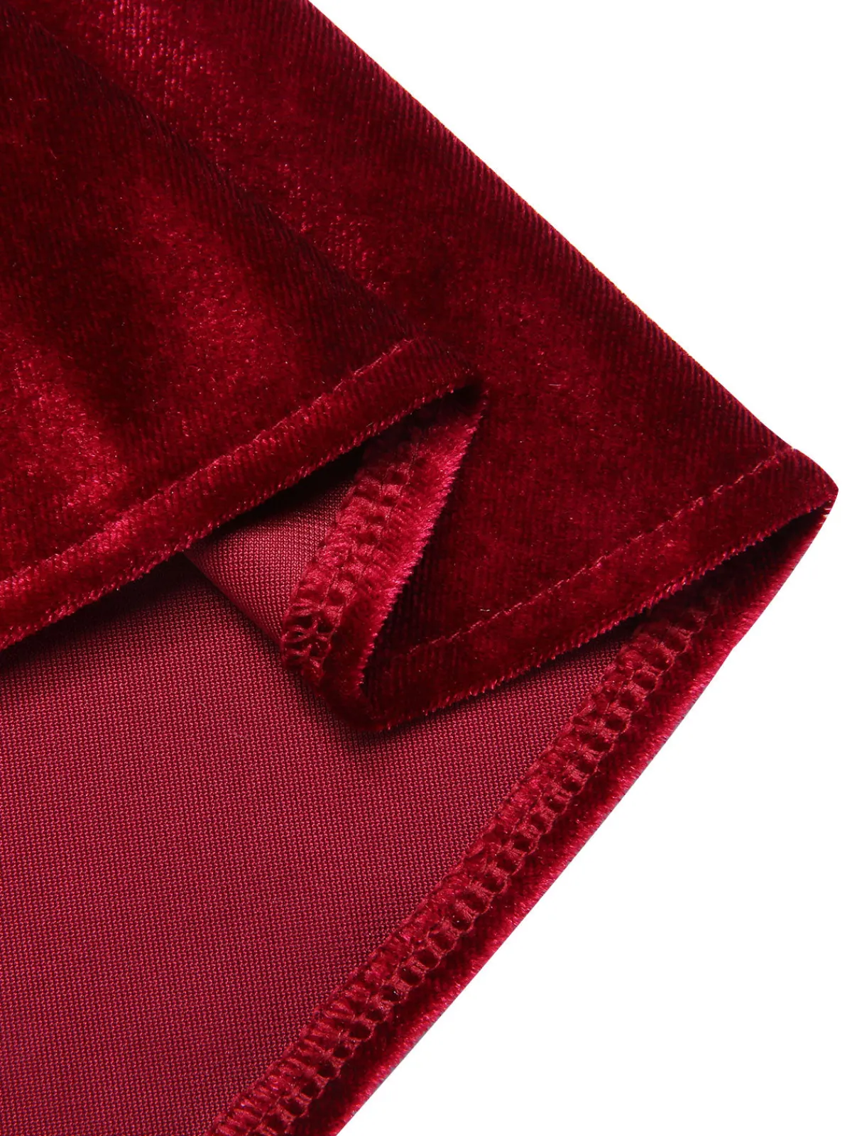 Sale Retro Stage 1930s Strap Velvet Mermaid Dress Wine Red