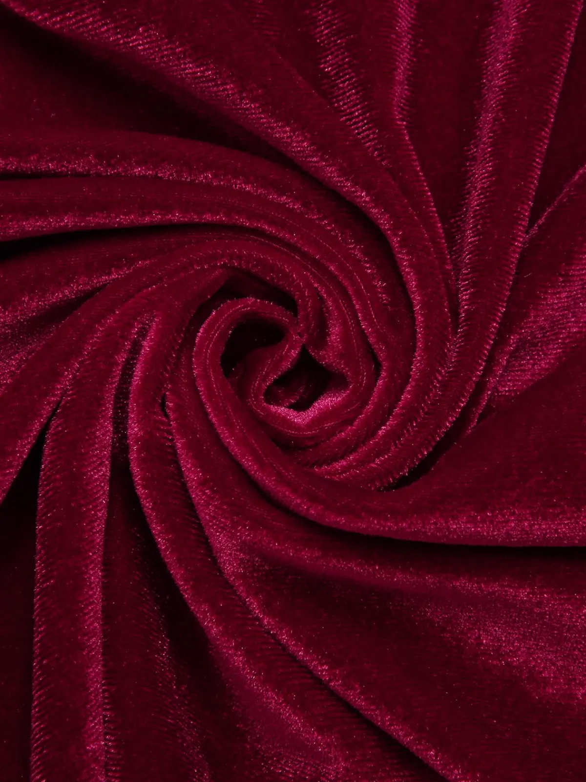 Hot Retro Stage Wine Red 1960s Velvet Fur Lace-Up Sleepwear