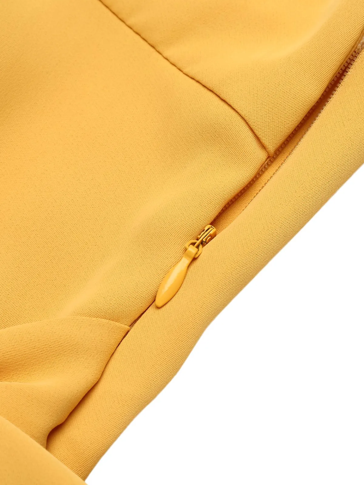 Online Retro Stage 1930s Halter Lace-Up Jumpsuit Yellow
