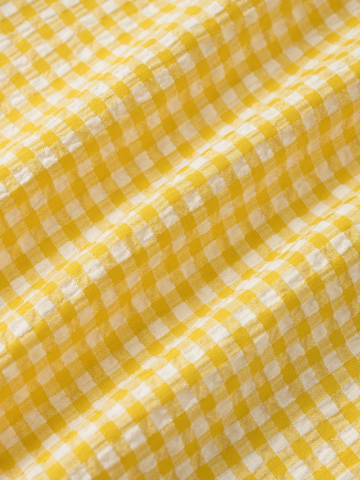 Hot Retro Stage 1960s Halter V-Neck Plaids Dress Yellow